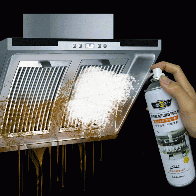 550ml Kitchen Surface Foam Cleaner Spray 0