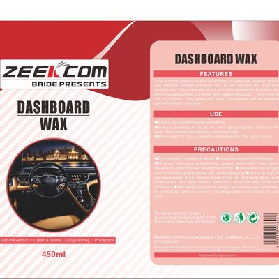 Dashboard Wax Spray Leather Polish Aerosol Spray