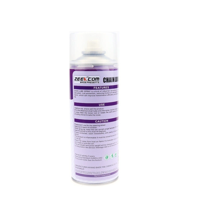 450ml Anti Aging Acrylic Chain Cleaning Lube Spray