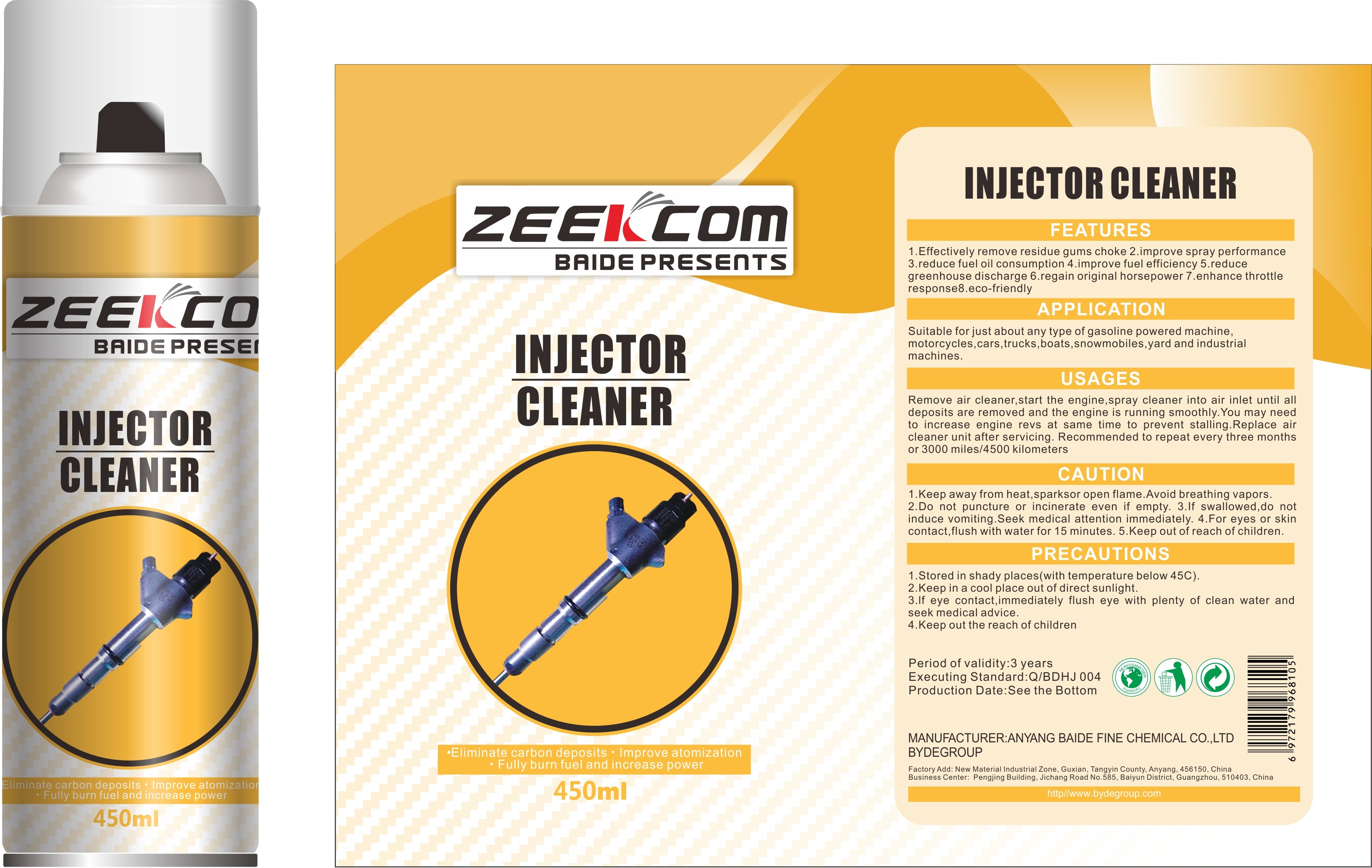 Fuel Injector Cleaning Choke Cleaning Car Care spray