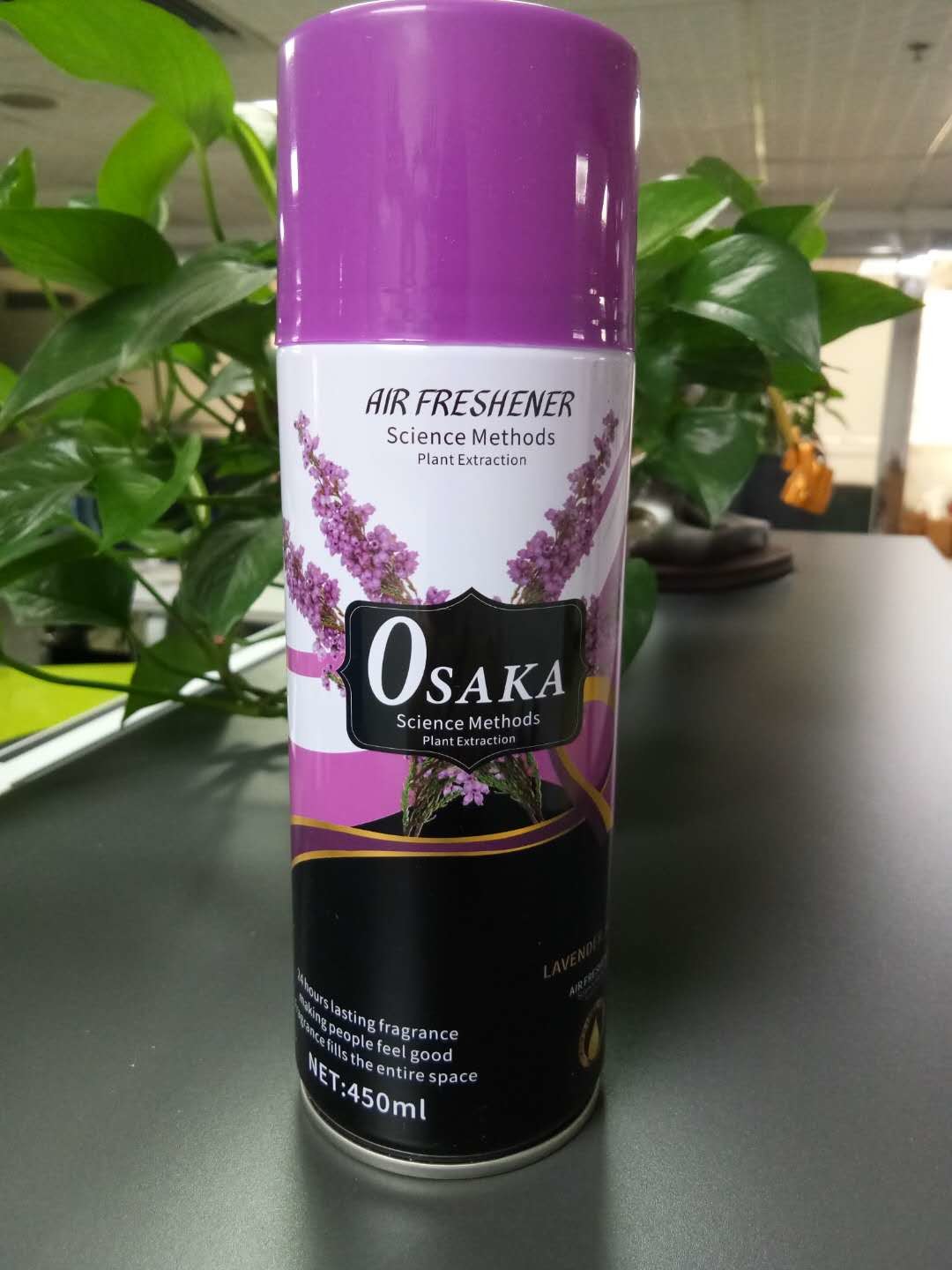 Kitchen Office 250ml Air Freshener Spray Aerosol Lemon Flavor
